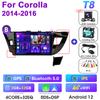 2 Din Android 12 автомобильное радио для Toyota Corolla Ralink 2013-2016 мультимедийный видеоплеер GPS 4G Carplay авто стерео DVD головное устройство