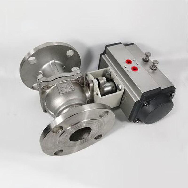 Pneumatic Stainless Steel Flanged Ball Valve