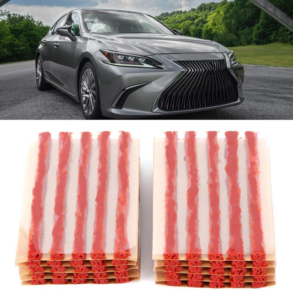 20pcs Portable Tire Repair Plug Instant Repair Rubber Sealing Strip Puncture Repair Tool Car
