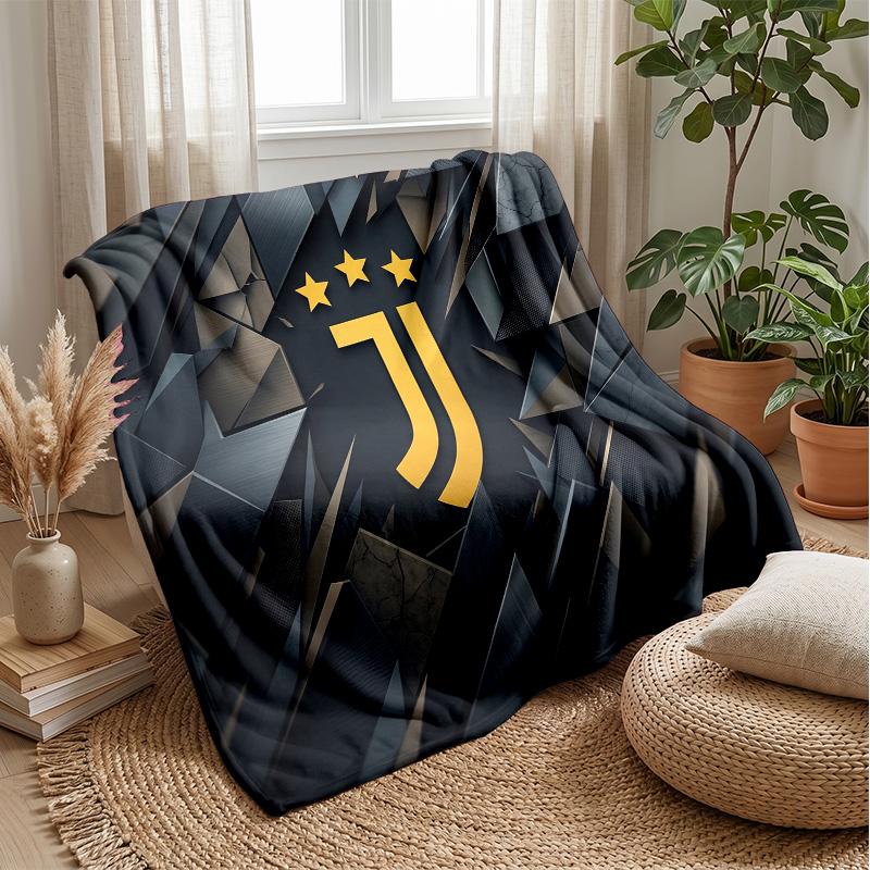 Juventus FC Theme blanket Soft Flannel Blanket Plush Throw Blanket Cozy Sofa Bed Blanket for Home Decor