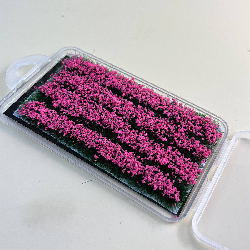 4Pcs 8Mm Miniature Grass Tufts Model Railway Scenery Material Artificial Farm Crop For Garden Landscape Diorama