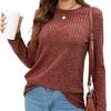 Sweater Autumn Winter Tops Women Lightweight Casual Long Sleeve Round Neck Pullover