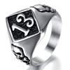 Men's Punk Style 13 Titanium Steel Ring Men's Hip Hop Ring Men's Fashion Jewelry Punk Ring