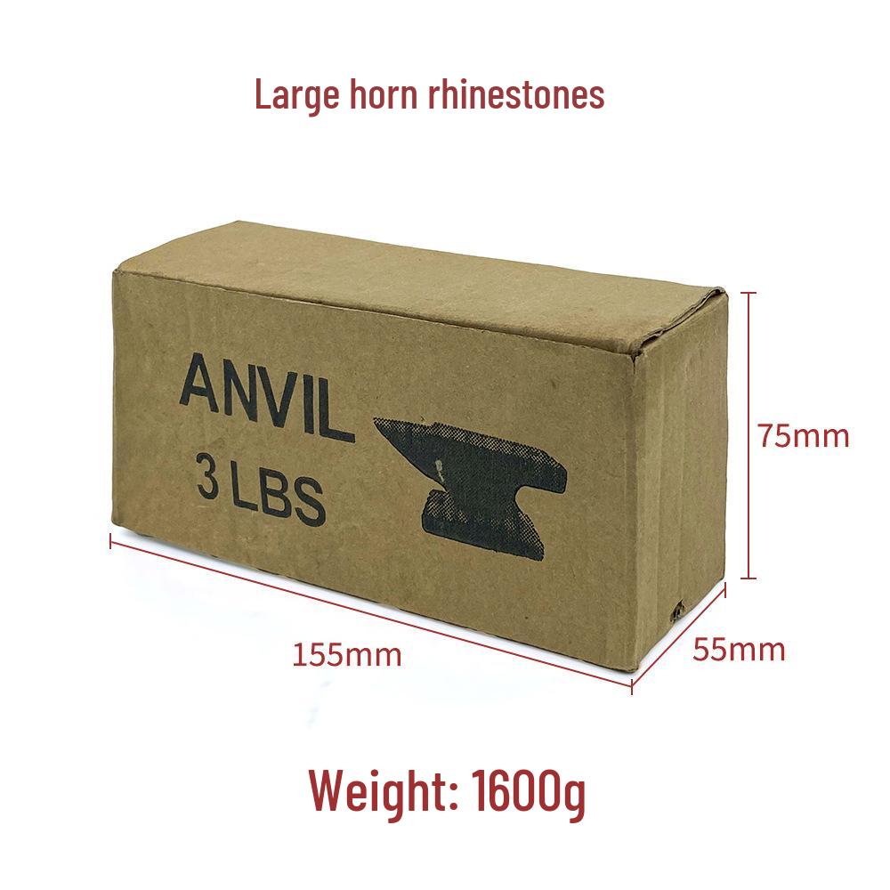 Синяя самодельная железная наковальня для изготовления ювелирных изделий и ювелирного дела