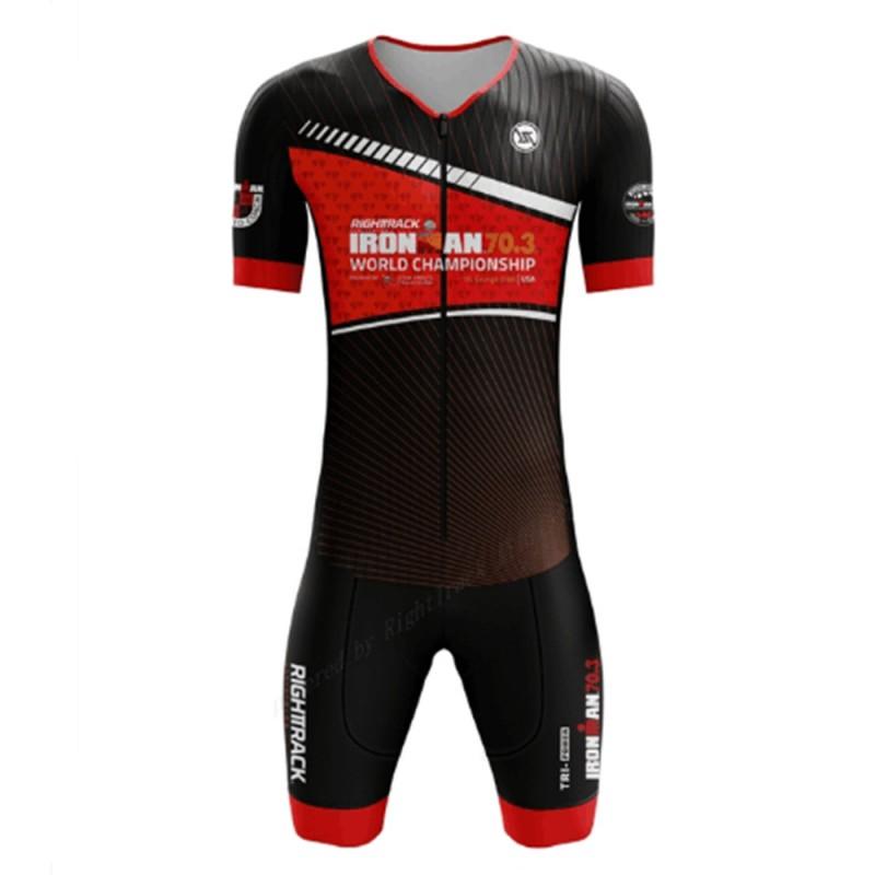 High-Elastic Triathlon Cycling Bodysuit Men Women Quick-Dry Compression Jersey Road Mountain Bike Racing