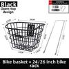 Metal Large Capacity Storage Baskets Universal Bicycle Front Basket Electric Bicycles Accessories