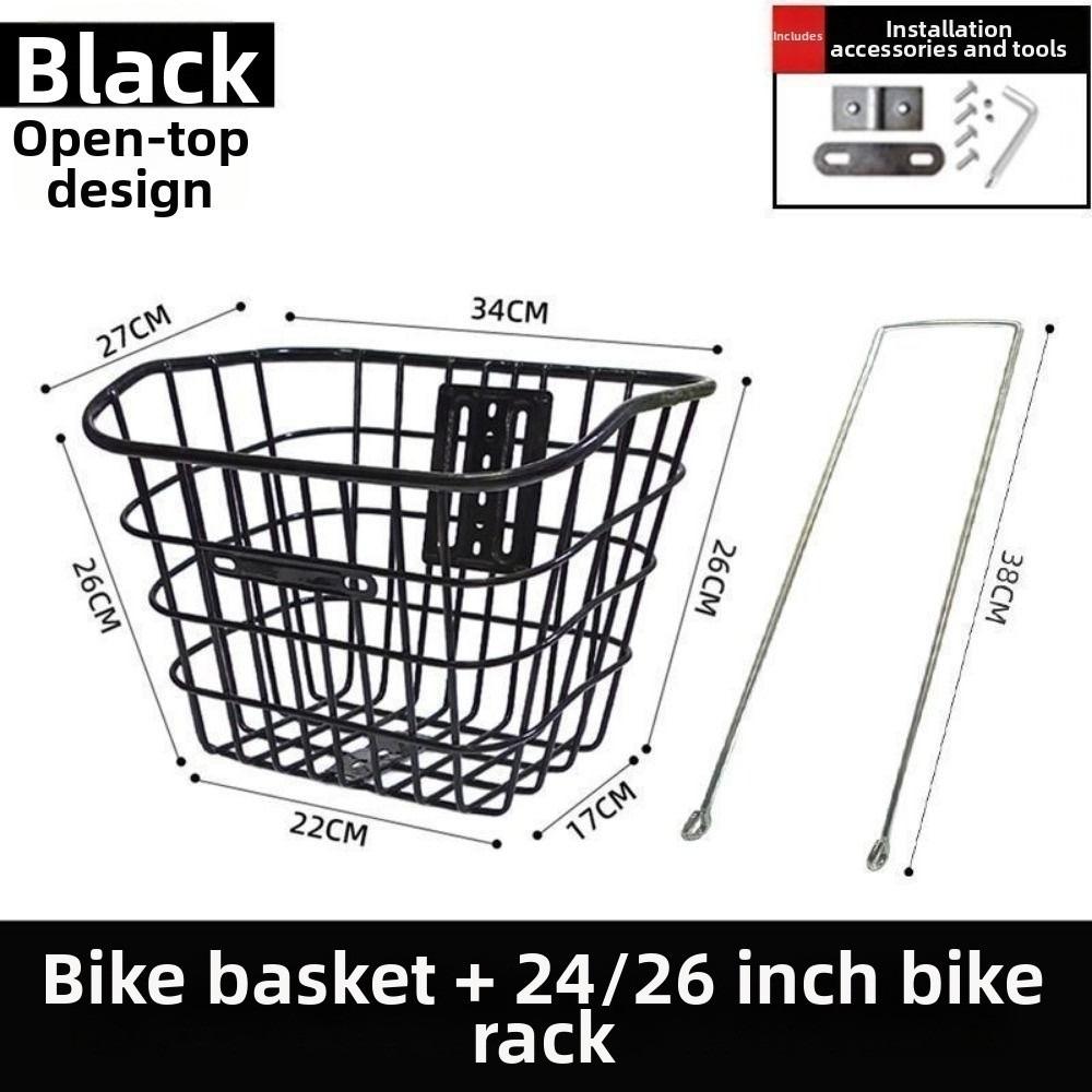 Metal Large Capacity Storage Baskets Universal Bicycle Front Basket Electric Bicycles Accessories