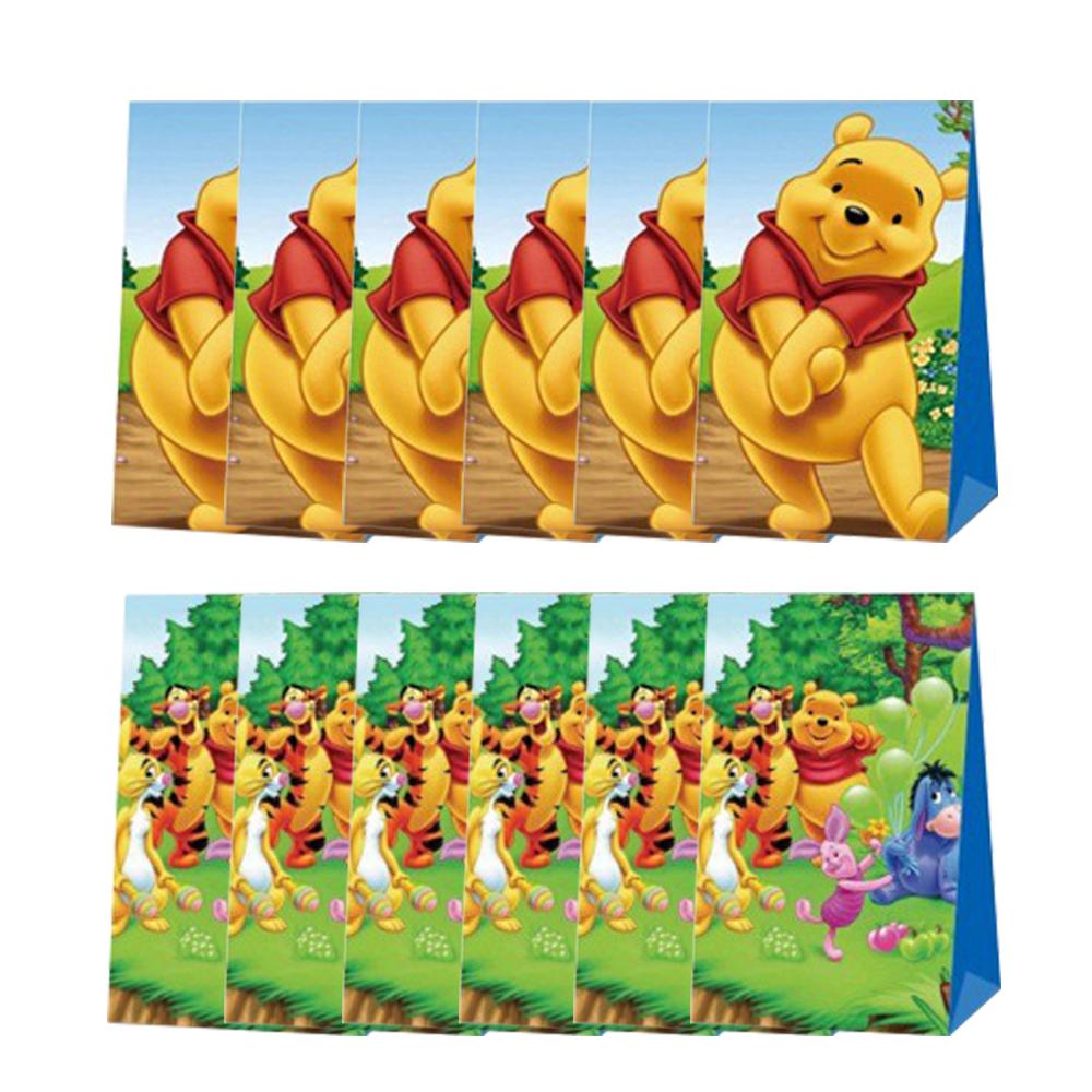 12pcs Winnie Party Gift Bags Party Favors For Baby Shower, Party Decoration