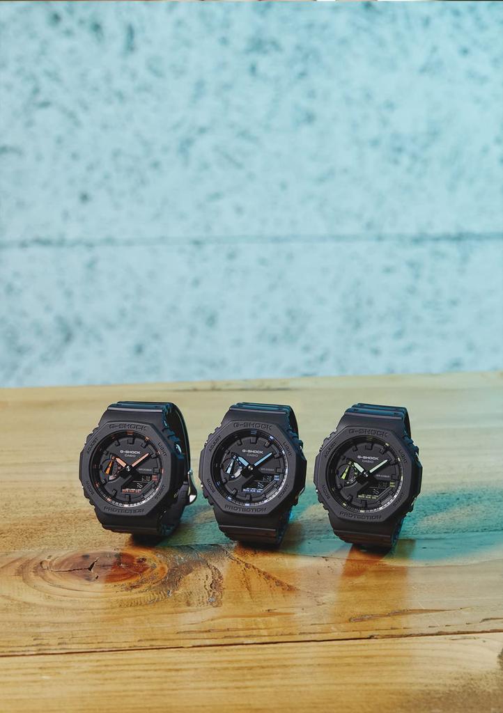 Casio Neon Accent Series Black G-Shock GA-2100-1A3JF Men's Watch,