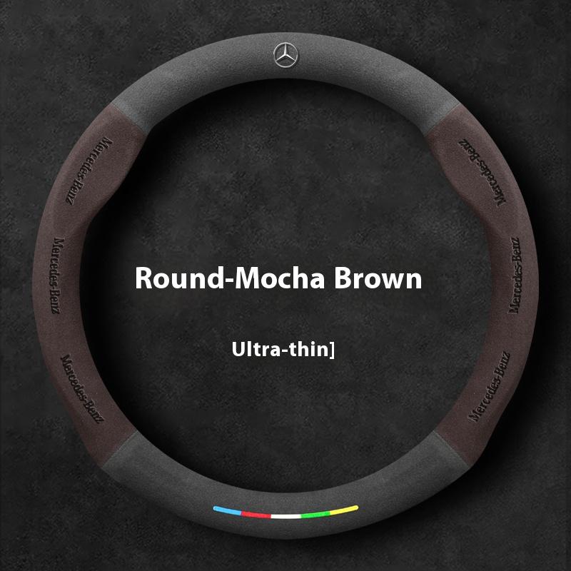Car Suede Steering Wheel Cover Mercedes Benz A B C E V S Class Sprinter Vito Viano ML GL SL GLA GLB GLC GLE GLK GLS SLK CLA CLS