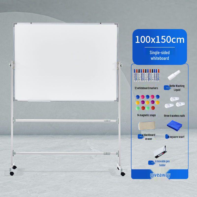 Magnetic Double-Sided Blackboard & Whiteboard Stand for Home, Office & Classroom.