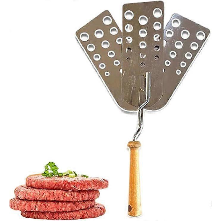 Creative Hot Meat Patty Spatula, TExpandable Triple 3 Blade Spatula for Burgers, Pancakes, Fun Cooking Gadget for Adults