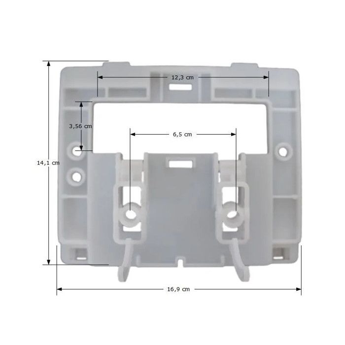 Ensemble socle/bras - ENS - PLAQ VERSO - Blanc - 1100/350 - Accessoires de salle de bain