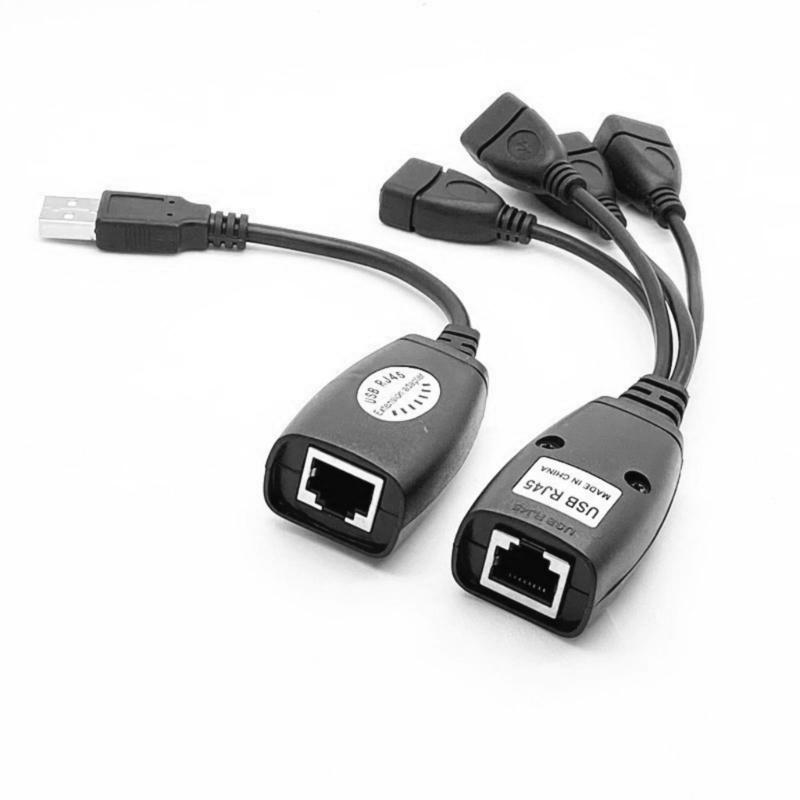 Долговечность 4-портовый USB по кабелю Cat6 50 метров USB-удлинитель по витой паре для стабильной передачи данных