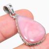 Natural Pink Opal Gemstone Handmade 925 Solid Sterling Silver Pendant 1.50" Q8q03