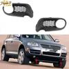 Пара для VW Touareg 2003-2006 Рамка противотуманной фары переднего бампера Крышка противотуманной фары Решетка