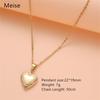 Stainless Steel Silver & Gold Women's Heart Photo Frame Locket Necklace
