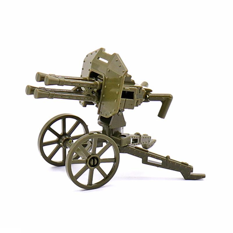 Новый! Минифигурки Lego Военные строительные блоки Тяжелый пулемет Зенитный пулемет Горная пушка