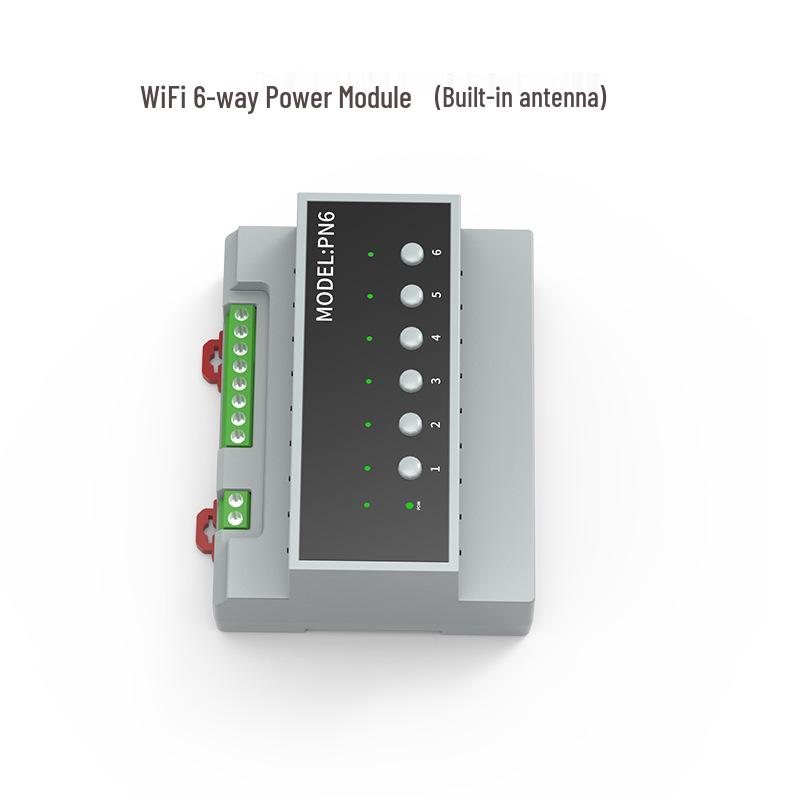TUYA WiFi 6-канальный модуль переключателя, управление RCU для отелей