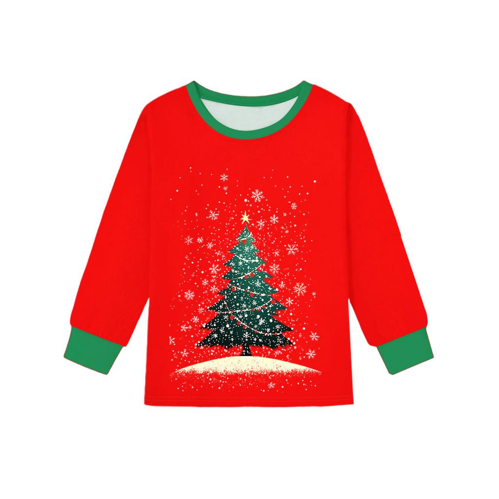 Children's Fashion Suit Skirt Round Neck Long Sleeve Top Pants