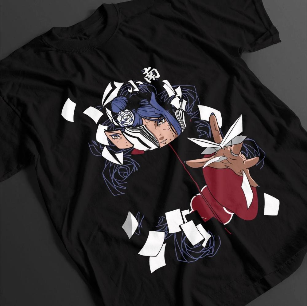 Наруто Лето Новая Женская Ниндзя Аниме Принт Футболка Мужская Нейтральная Свободная Повседневная Короткий Рукав Хлопок Семейный Наряд Футболка Топ