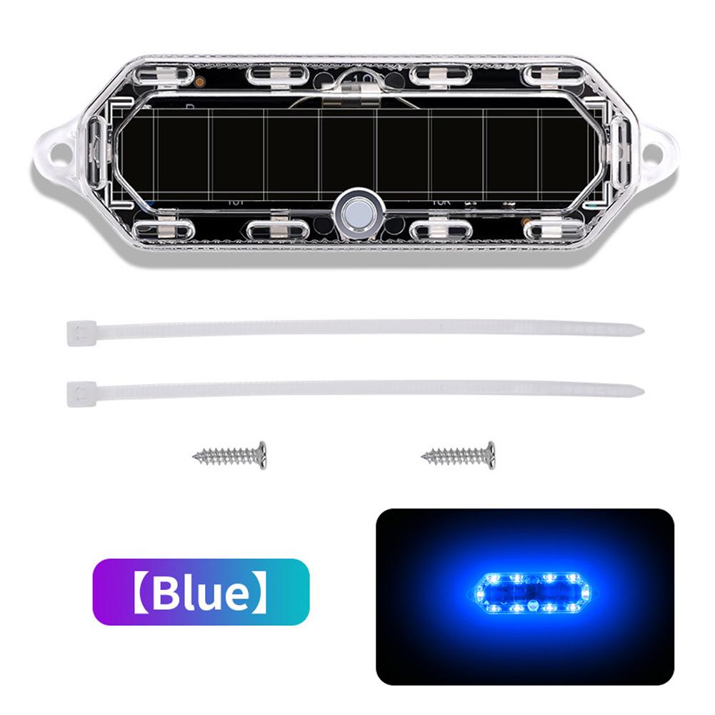 Солнечная энергия мотоциклетный автомобиль светодиодный предупреждающий фонарь ночной езды задний фонарь противотуманный стробоскопический фонарь для мотоцикла электромобиля велосипеда