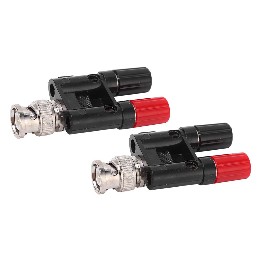 2 шт. BNC Male to Dual 4mm Banana Female Socket Binding Post RF Coaxial Splitter Adapter Connector