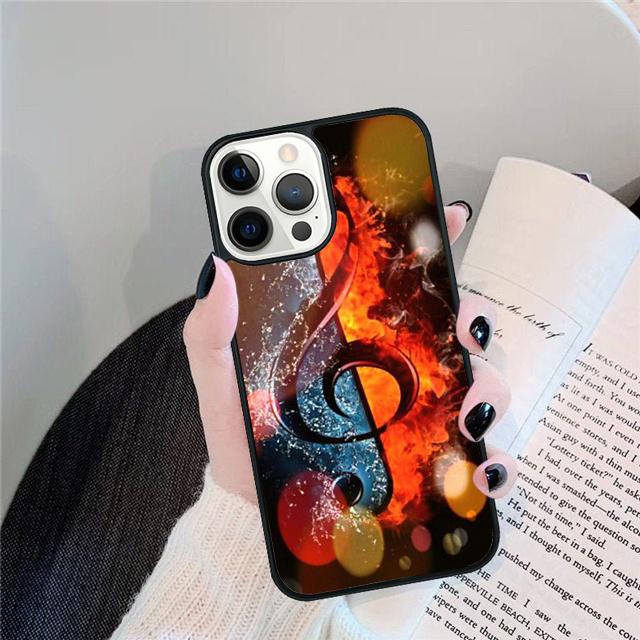Чехол для телефона с нотами для iPhone 17 Air 15 16 14 13 12 Pro Max 11 Pro Max Plus Coque Shell