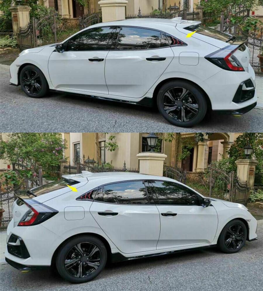 Боковая накладка на жалюзи вентиляционного окна для Honda Civic 2016-21 10-го поколения хэтчбек Type R