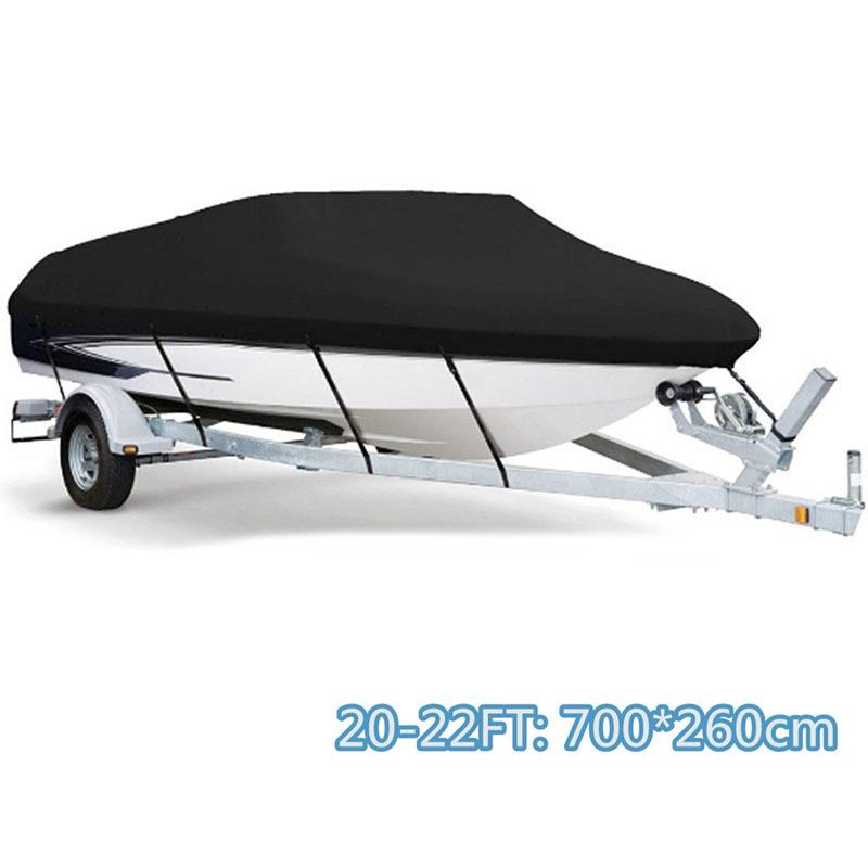 Чехол для яхты, лодки, водонепроницаемый, 11-22 футов, чехол для лодки Barco, устойчивый к ультрафиолетовому излучению, прочный, 210D, морской, прицепной, парусиновый, аксессуары для лодок