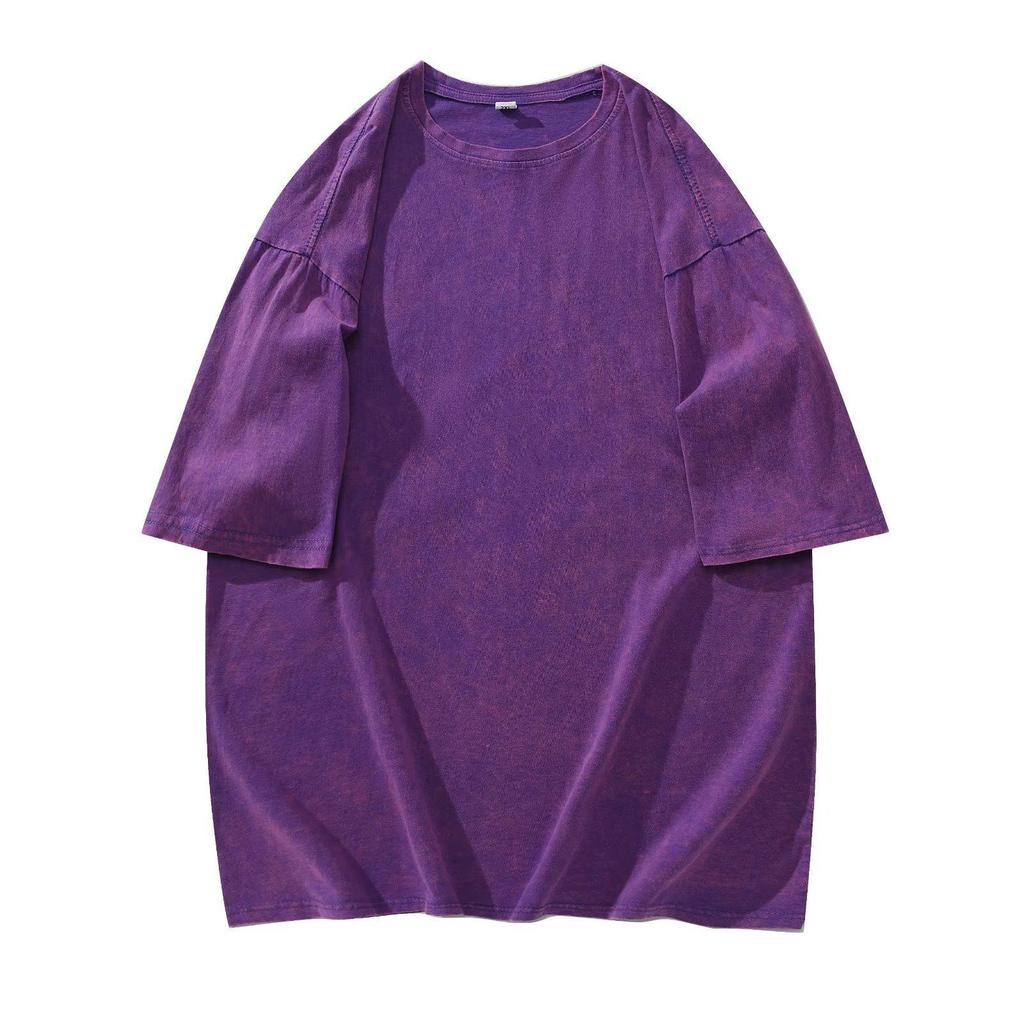 Трендовая футболка оверсайз с коротким рукавом в стиле ретро тай-дай - Унисекс летний стиль