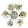 7PCS Crystal Resin Dragon Eye Dice Board Game Game Dices Gift Halloween Longan Dice  Party