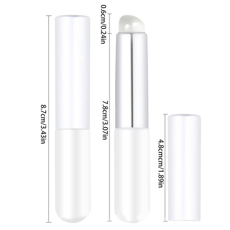 Силиконовая кисточка для губ с пластиковой ручкой, портативный аппликатор для помады и бальзама для губ с колпачком, идеальные рождественские подарки