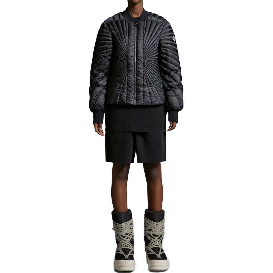 Moncler X Rick Owens Collaboration FW23 Loose Drawstring Casual Shorts Unisex shorts Black I209N8H00001M3675999