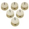 Musiclily Pro Plastic Feneder Amplifier Knobs for CTS Solid Shaft Control Cream of Pot, (Set 6)