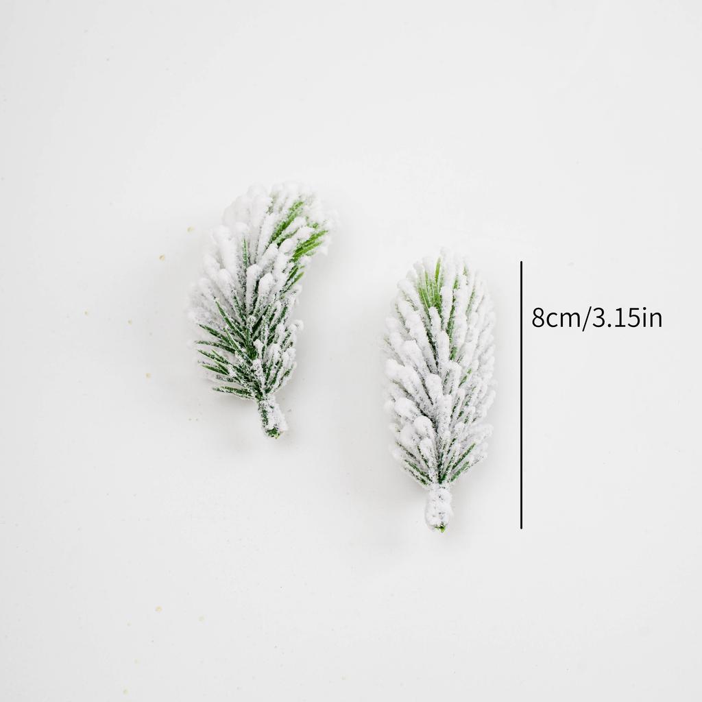 1 шт. Рождественская елка Сосновые ветки Искусственные Поддельные растения Снежные сосны Гирлянда Для Рождественского венка Украшение для вечеринки Рождественские подарки Украшение