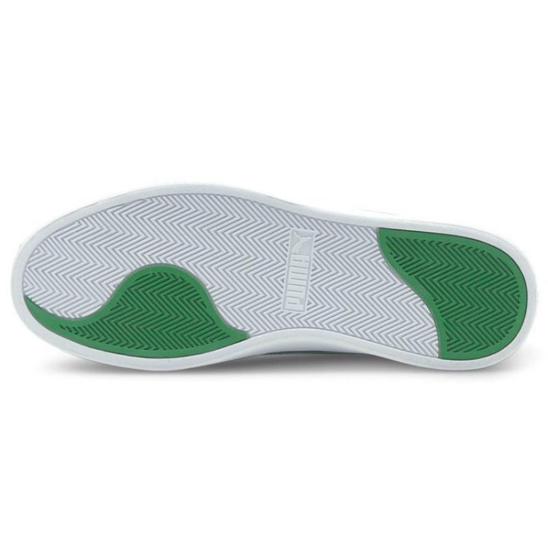 PUMA Shuffle Unisex Trendy Versatile Casual Lightweight Wear-resistant Low-Top Skate Shoes White Green 309668-13
