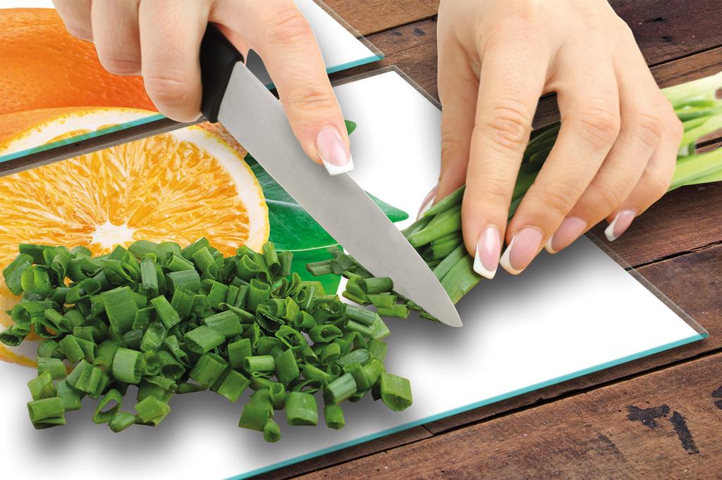 СТЕКЛЯННАЯ ЗАЩИТНАЯ ПАНЕЛЬ ДЛЯ КУХНИ 2x35x52 ФРУКТЫ
