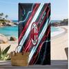 Пляжное полотенце с принтом AC Milan, быстросохнущее, мягкое, портативное, большое, прямоугольное, пляжное покрывало для путешествий, бассейна