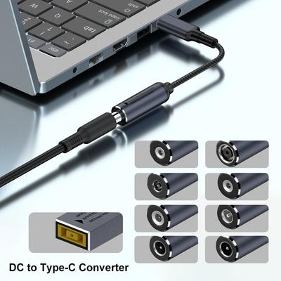 5.5X2.5 7.4X0.6 Кабель для зарядки ноутбука PD 100W USB C разъем для Lenovo/HP/Samsung Home Office