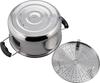 Wahei Freiz NR-7735 Stainless Steel Double-Handled Pot with Strainer, IH Compatible, 26cm, by Nabeya Daisaku