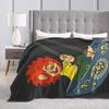 Super Soft Throw Blanket Plane Travel P-Pumuckl Blankets  Flannel Bedspread For Living Room Print Sofa Bed Cover