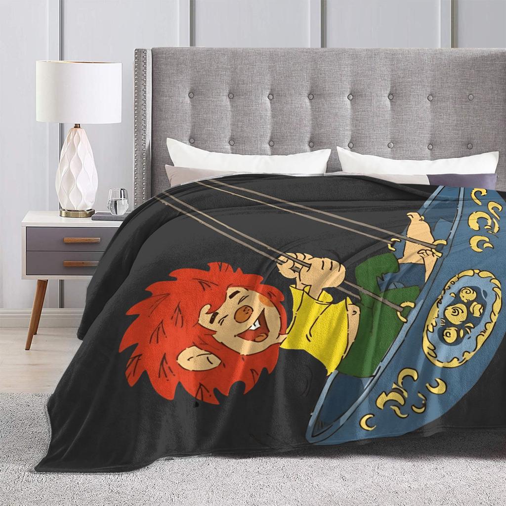 Super Soft Throw Blanket Plane Travel P-Pumuckl Blankets  Flannel Bedspread For Living Room Print Sofa Bed Cover