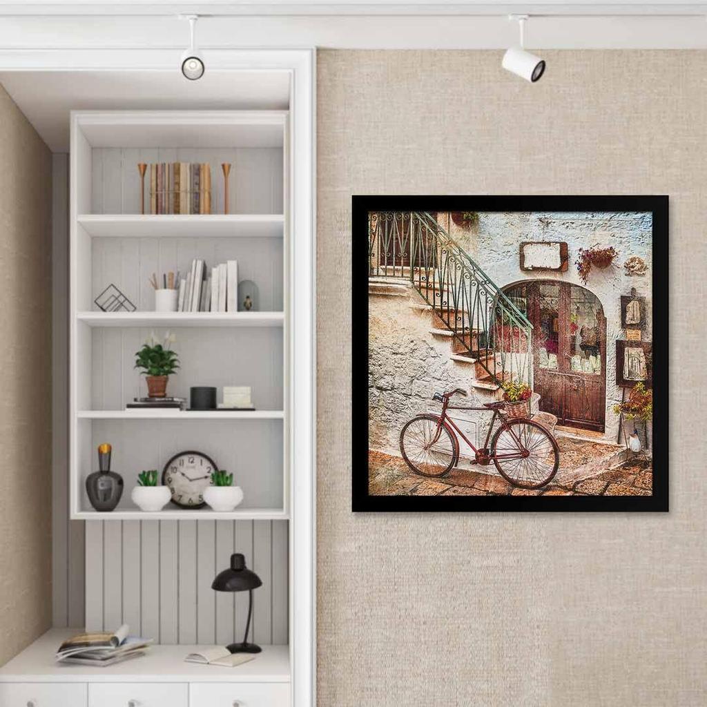 Винтажная циклическая картина, большая картина на холсте для спальни, гостиной, гостиной с рамой, многоцветная, квадратная, 2x2 фута, 24,0 x 24,0 дюйма, набор из 1 шт.