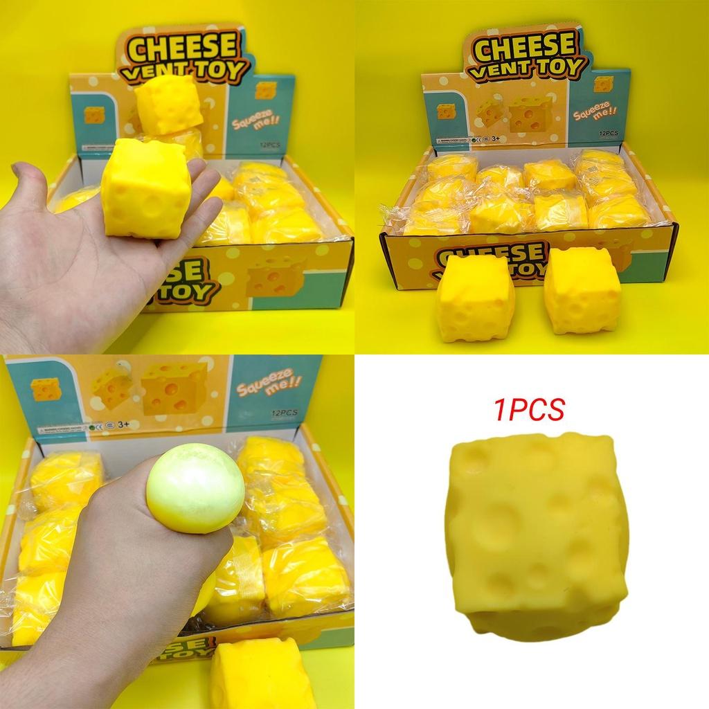 Новинка Квадратная игрушка-сквиши Сыр для творческих детей Оптом Милые имитации сырных блоков