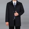 Men Wool Coat High Quality Autumn Woolen Coat Pea Coat Winter Wool Cashmere Coat Warm Wool Blend Jacket