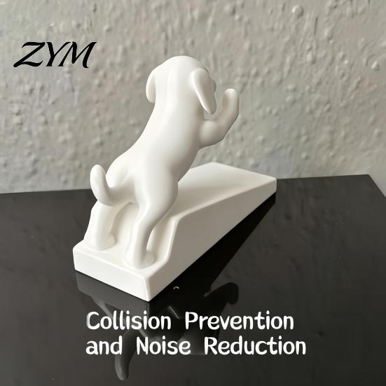Healing Desk Ornament for Decor 3D Printed Cartoon Dog Door Stopper, Cute Animal Holder, Environmentally Friendly PLA Holder Non-Slip Wedge Floor Wall