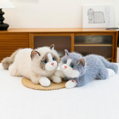 Имитация тряпичной куклы кошки издаст звук, кукла кошка, домашний питомец, котенок, плюшевая игрушка, сопровождает, успокаивает детей, диванная подушка