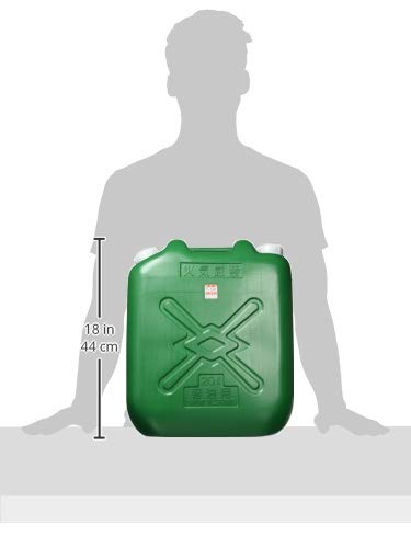Hokuriku Doi Kogyo Hishiesu Light Oil Can Slim 20L (Fire Service Act Compliant) with Nozzle