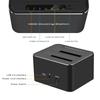 Адаптер док-станции для жестких дисков USB3.0 - SATA с двумя отсеками для 2,5/3,5-дюймовых SSD дисков, корпус для HDD, док-станция, корпус, автономное клонирование